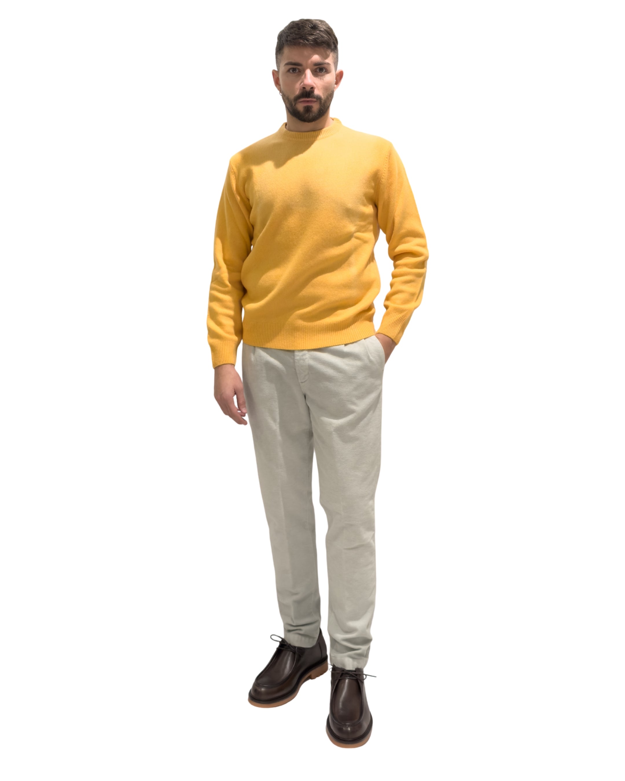 Girocollo fin.7 80% Lana.