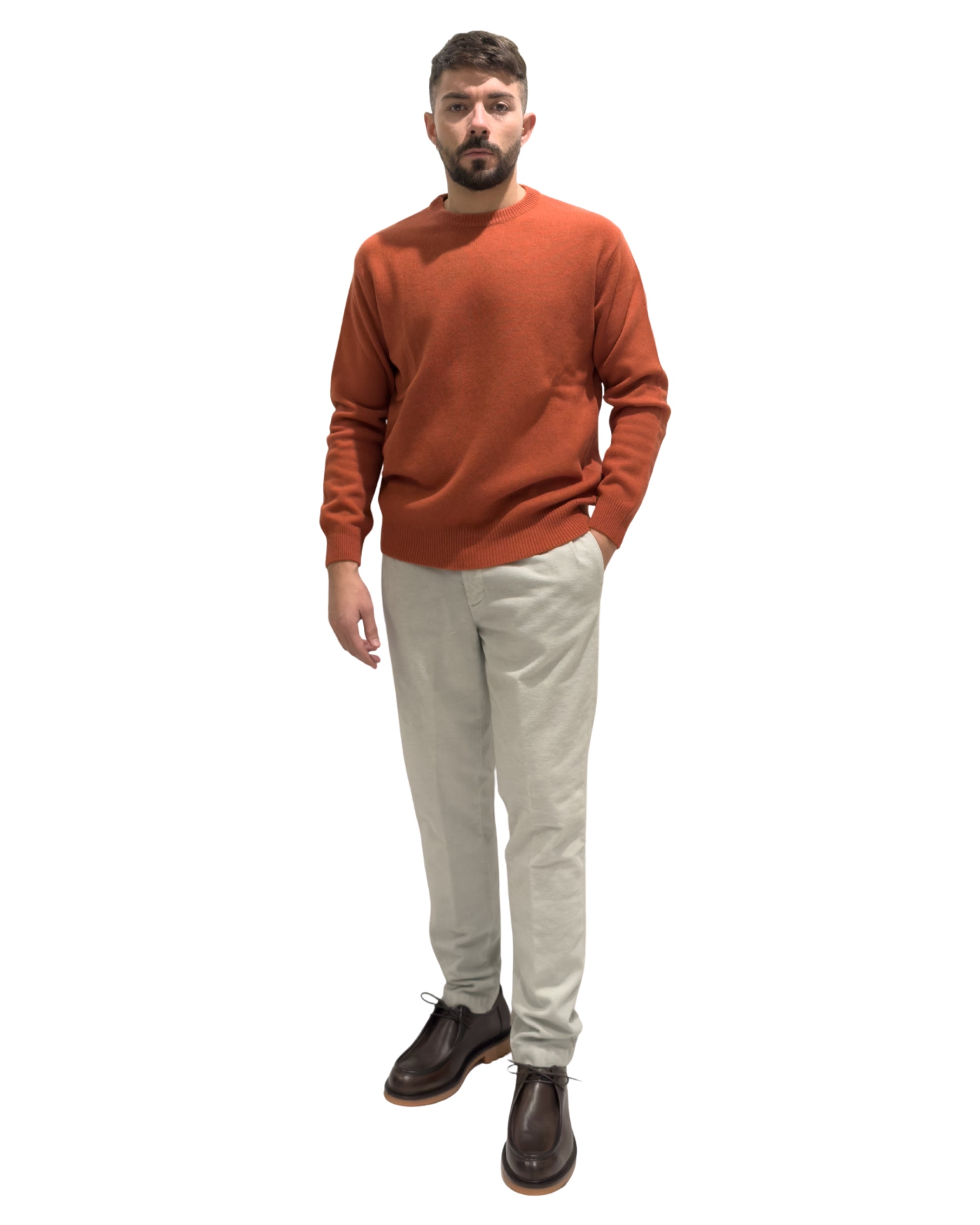 Girocollo fin.7 80% Lana.