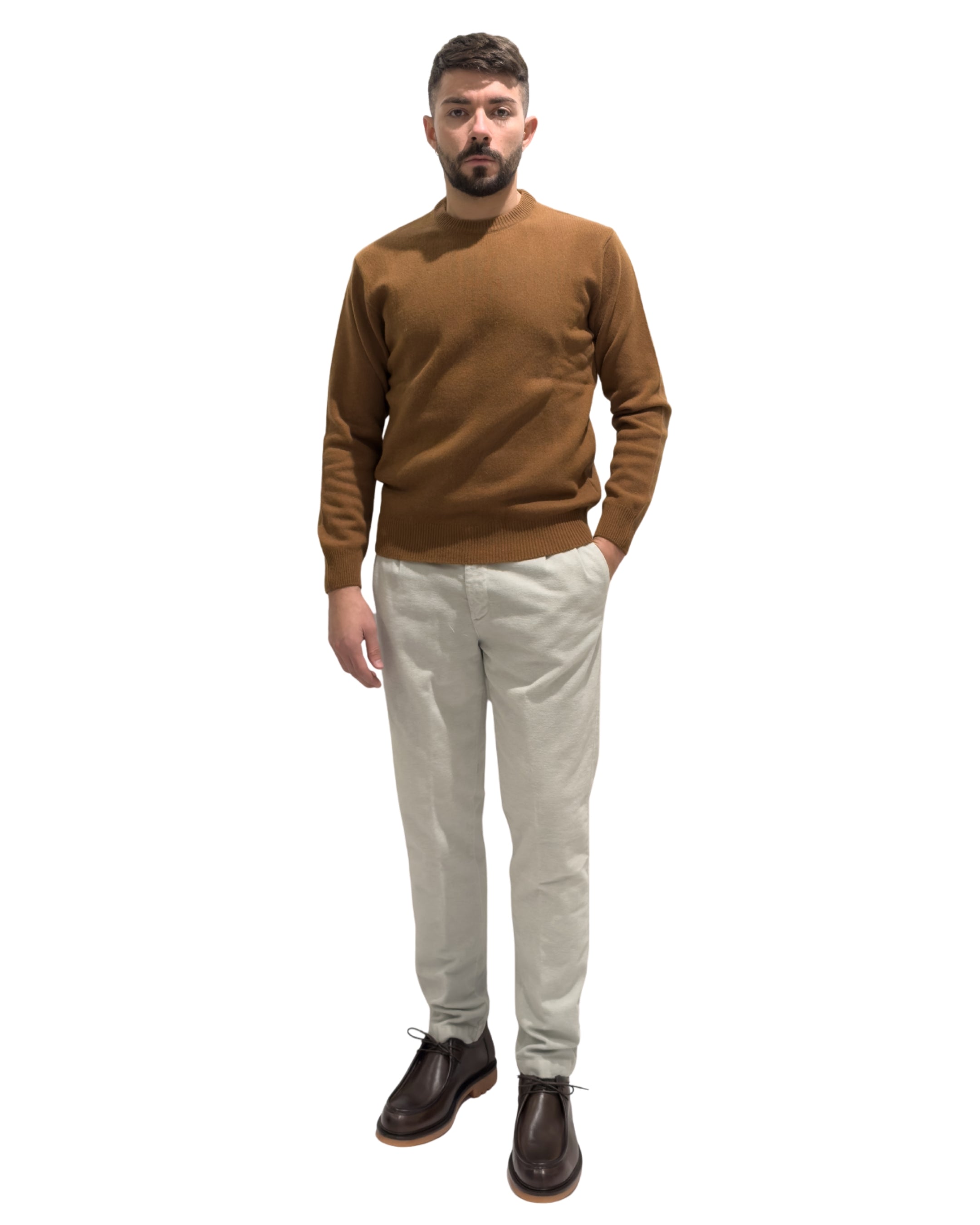 Girocollo fin.7 80% Lana.