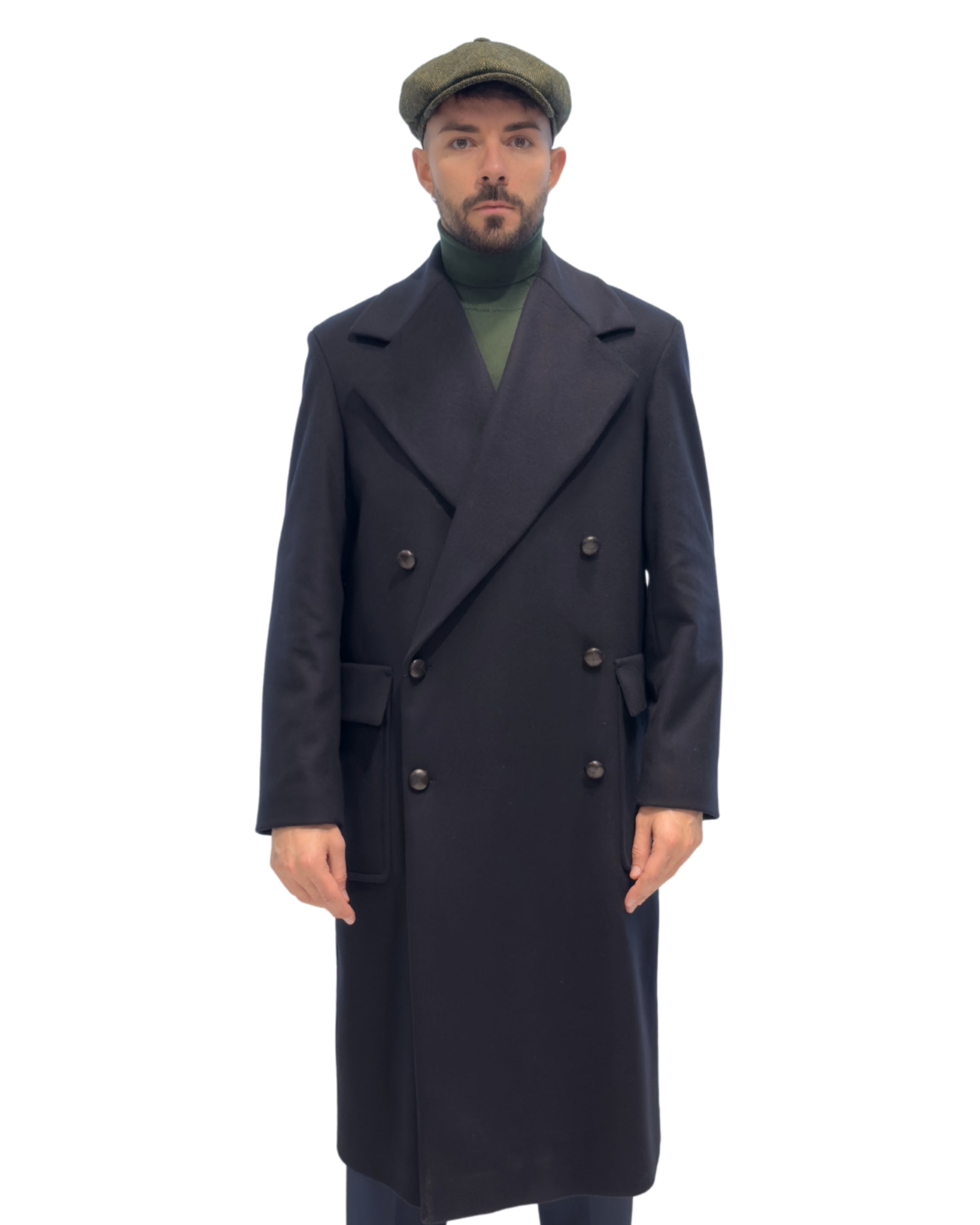 Cappotto Doppio Petto Volume Ampio