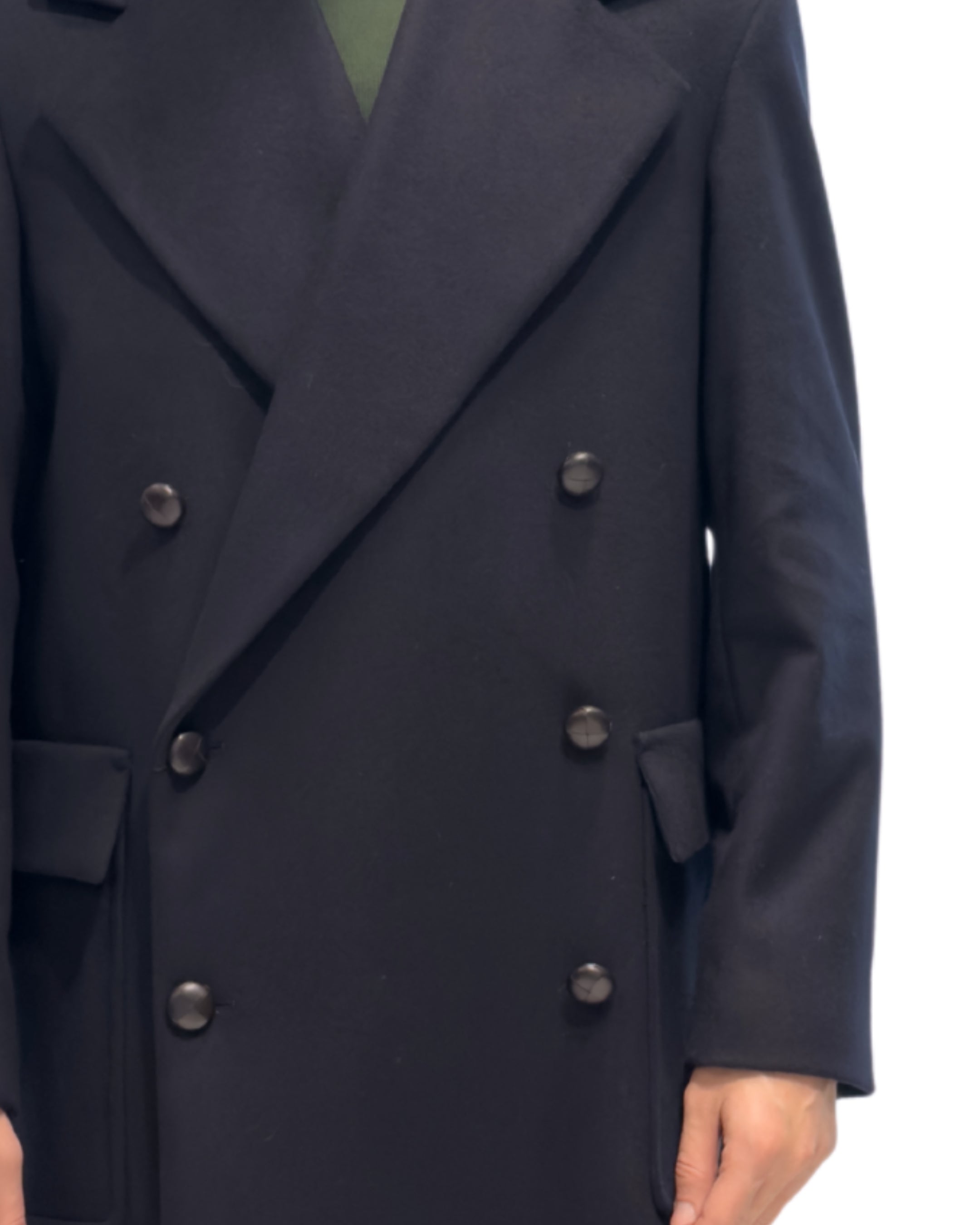 Cappotto Doppio Petto Volume Ampio