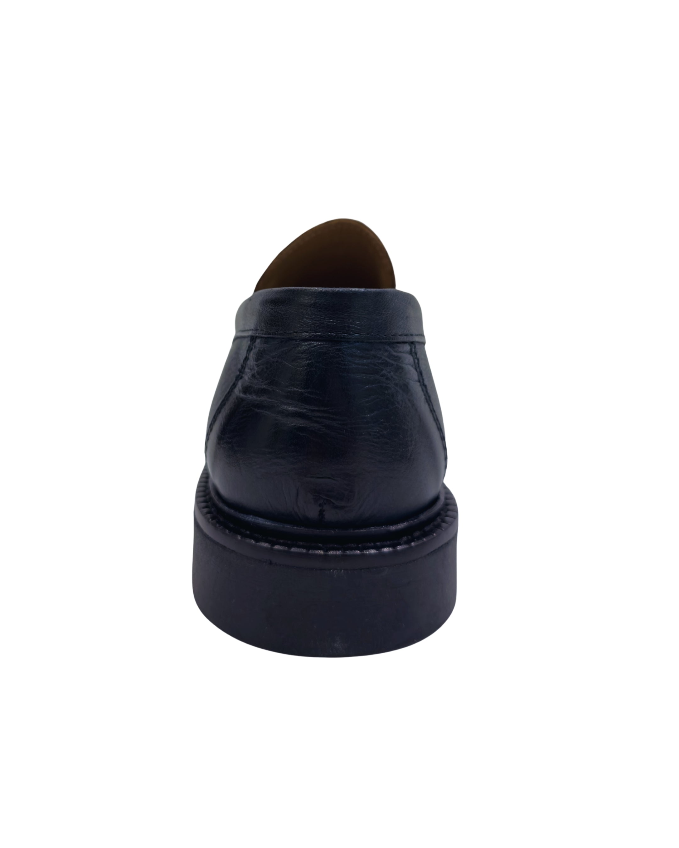 College in Pelle di Bufalo Blu