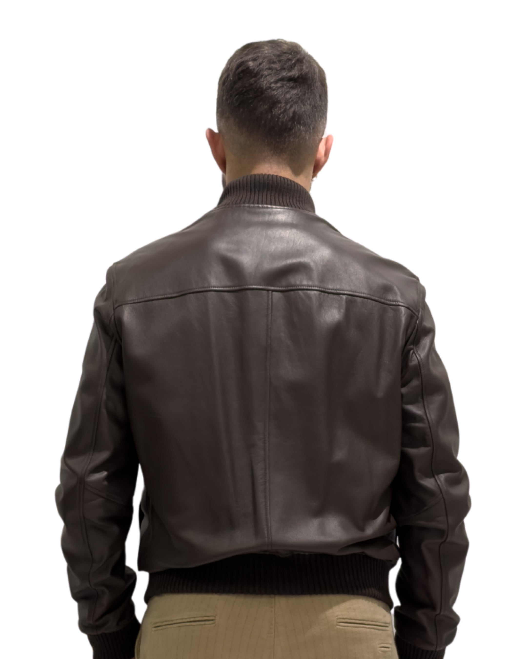 Bomber In Pelle Concia al Vegetale