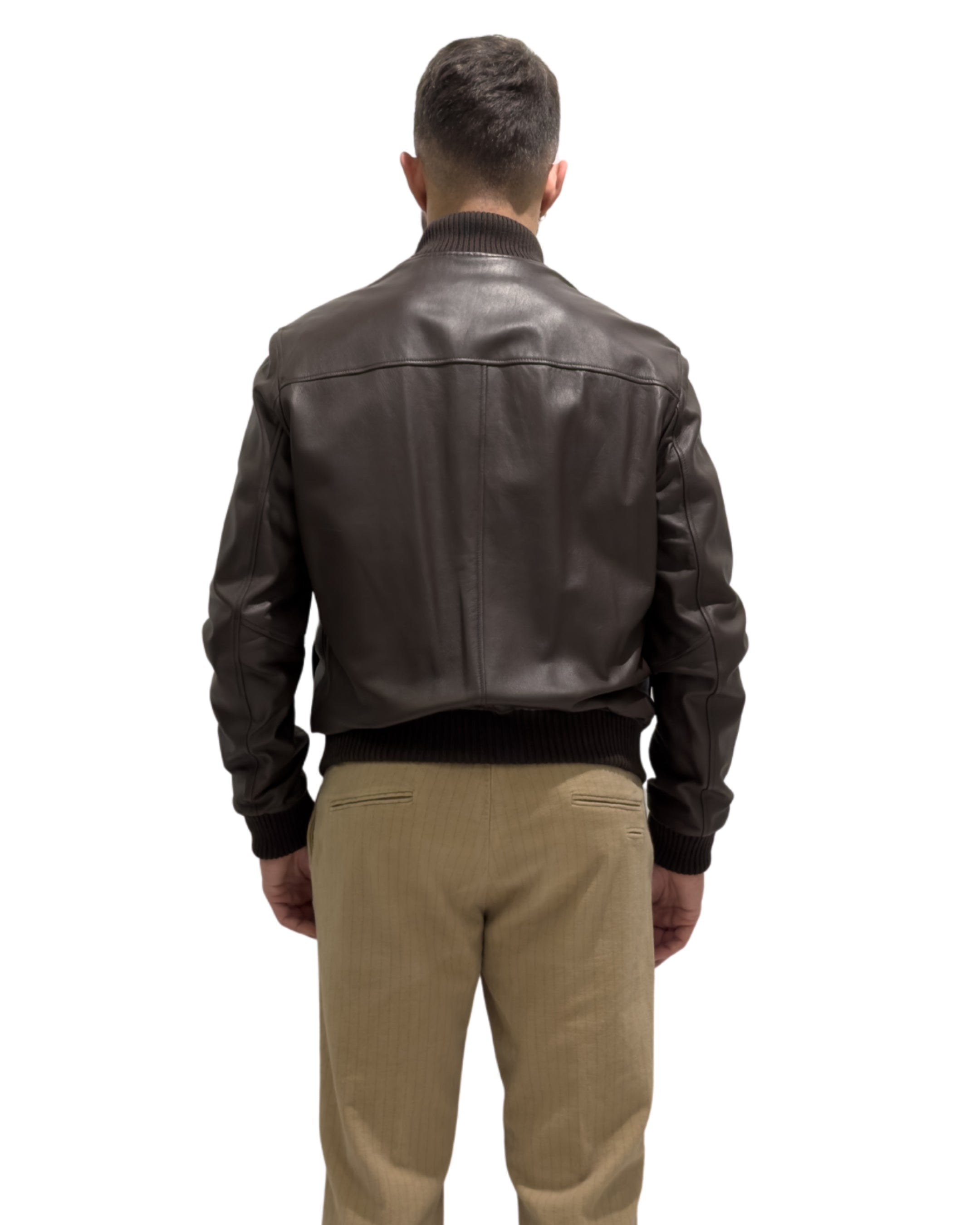 Bomber In Pelle Concia al Vegetale