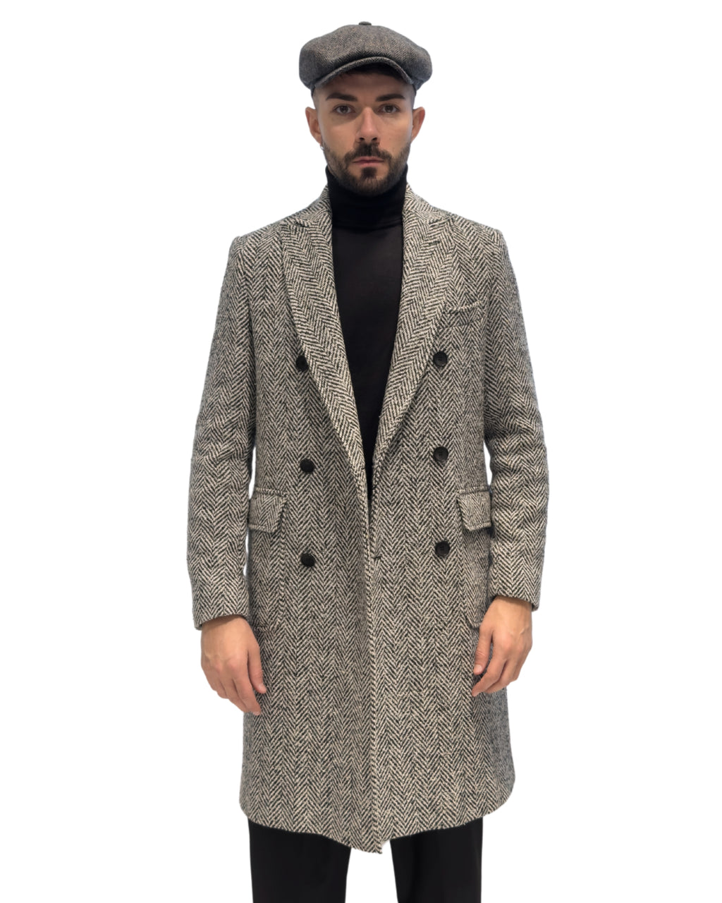 Cappotto Doppiopetto Spigato