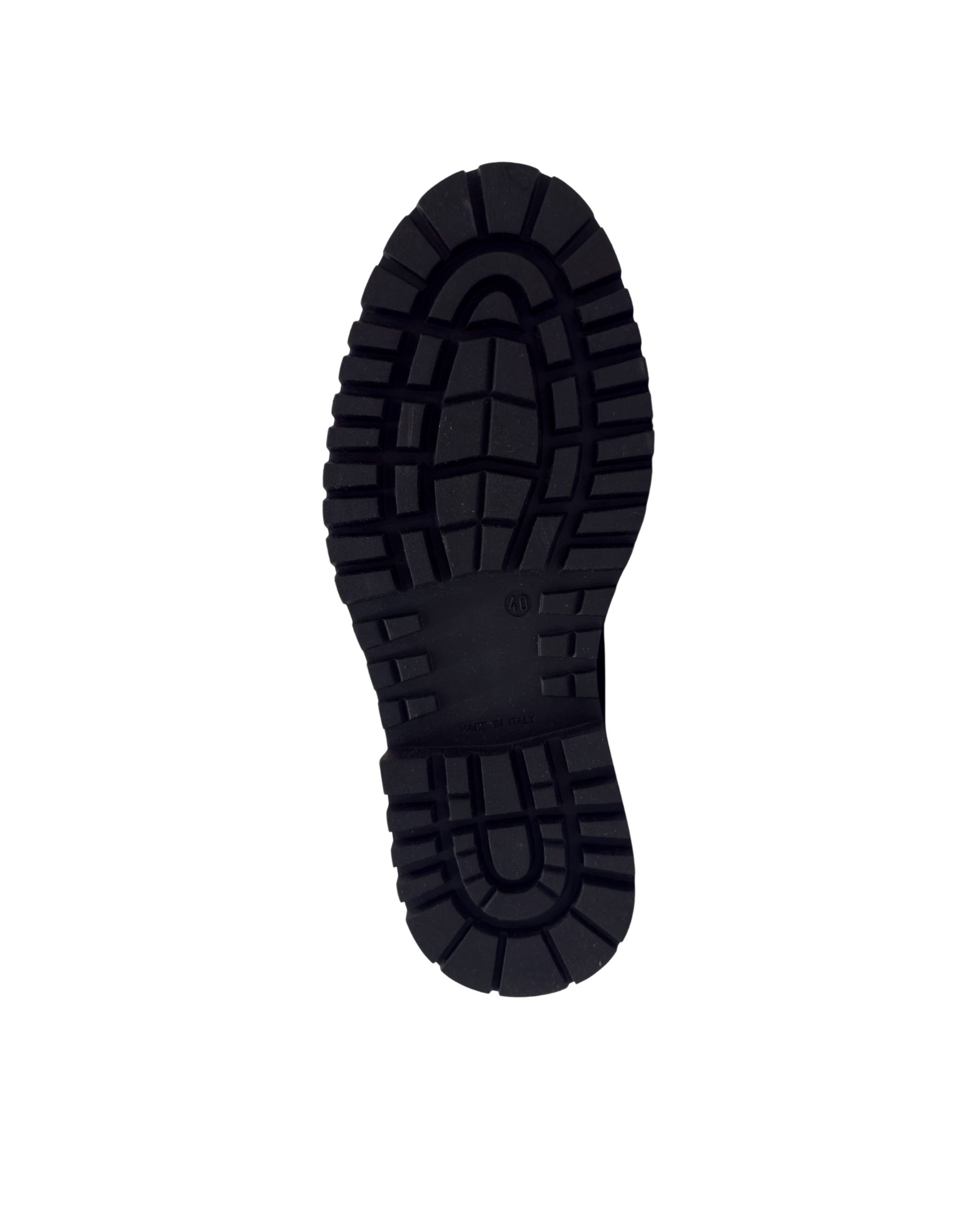 Scarpa Covent Garden in camoscio con carrarmato NERO