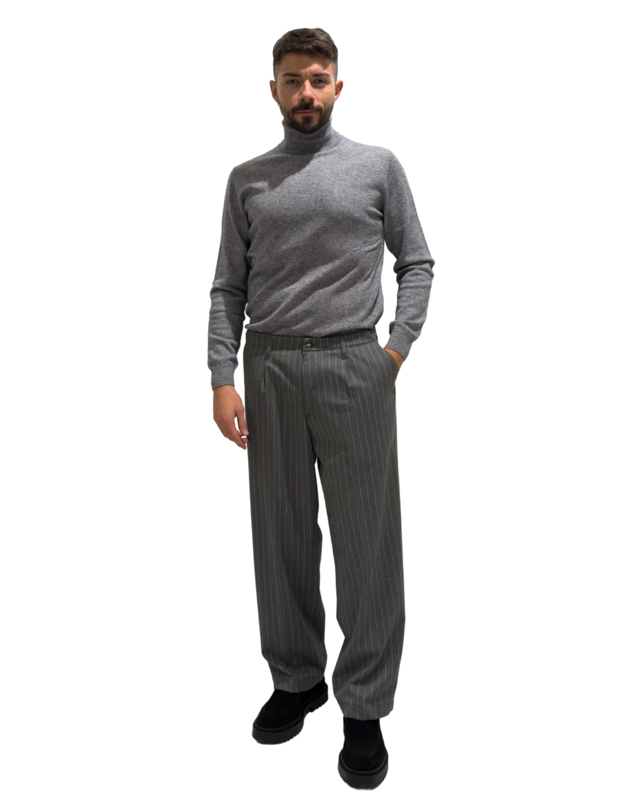 Pantalone Palazzo Gessato