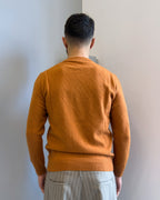 Maglia Bebury  in lana e cashmere vestibilità regular RUGGINE