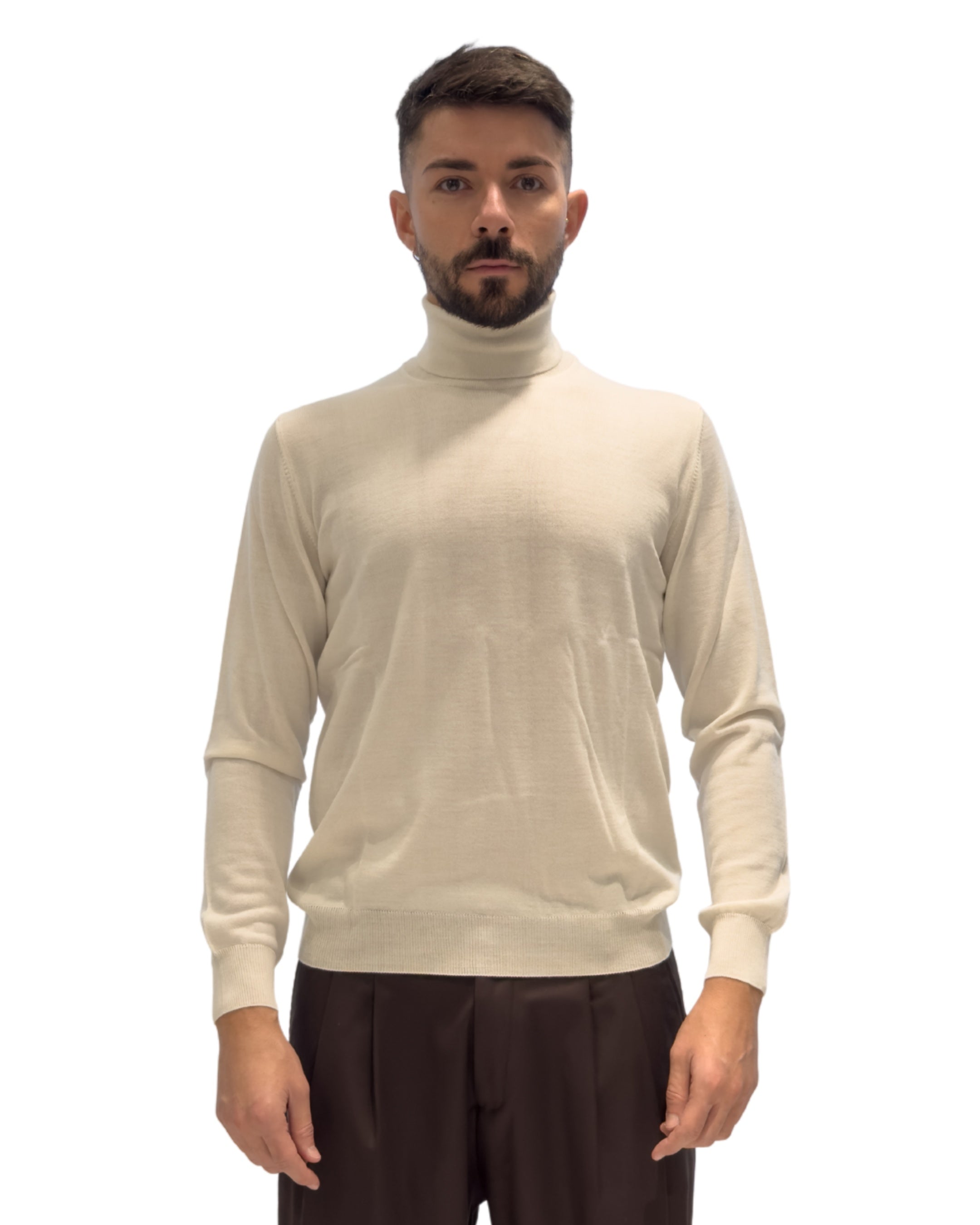 Maglia Dolcevita -Merino Blend