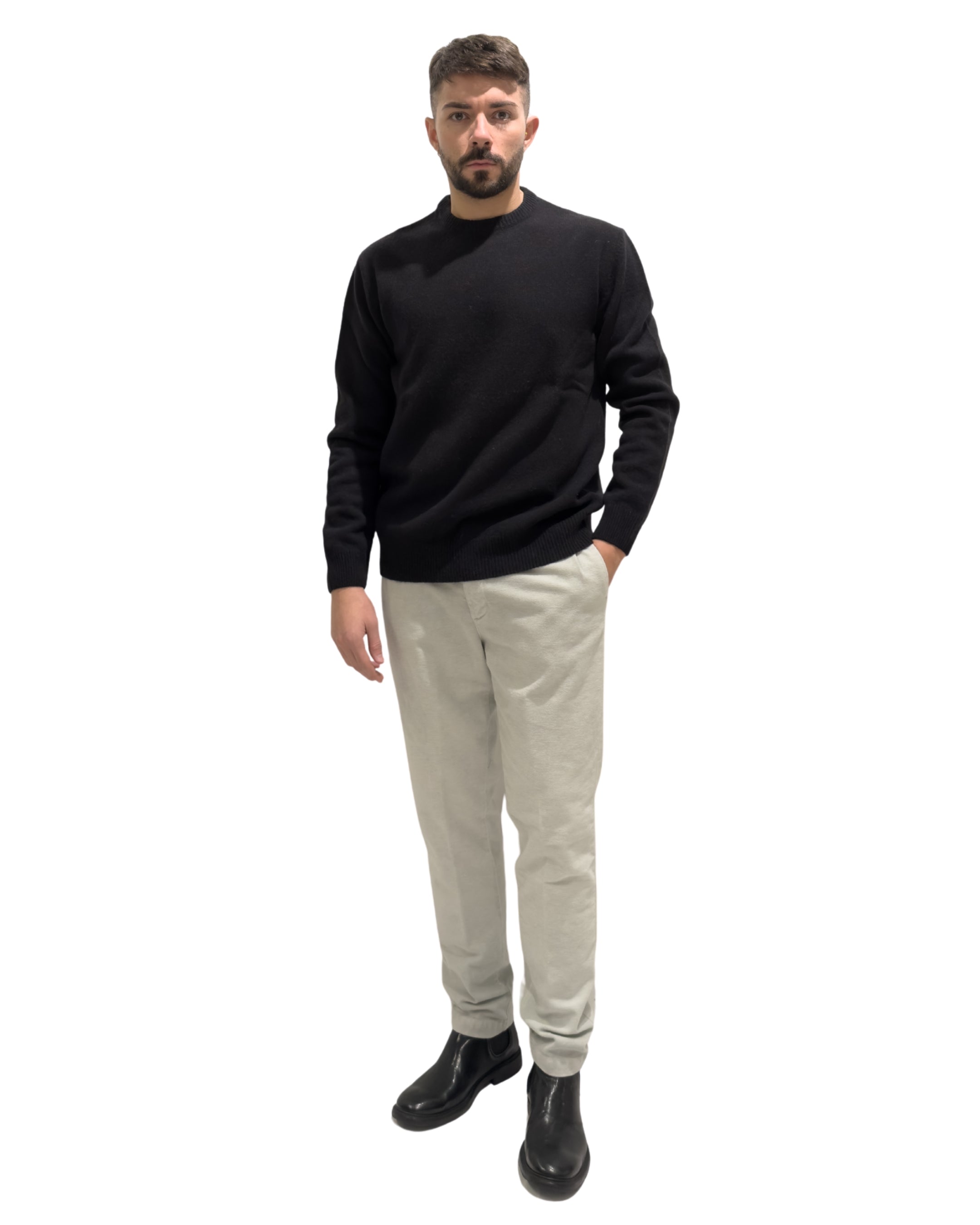 Girocollo fin.7 80% Lana.