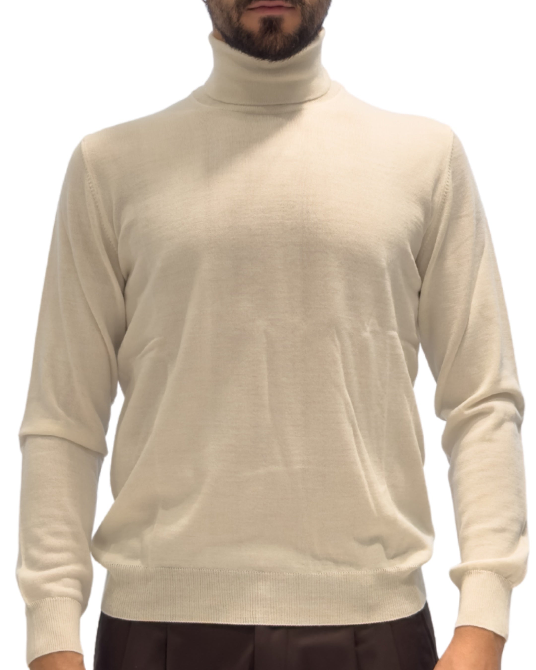 Maglia Dolcevita -Merino Blend