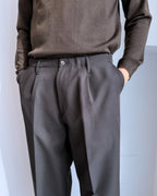 Pantalone Montecarlo a palazzo vestibilità regular NERO