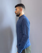 Cardigan Linz in lana merinos  con cerniera vestibilità regular JEANS