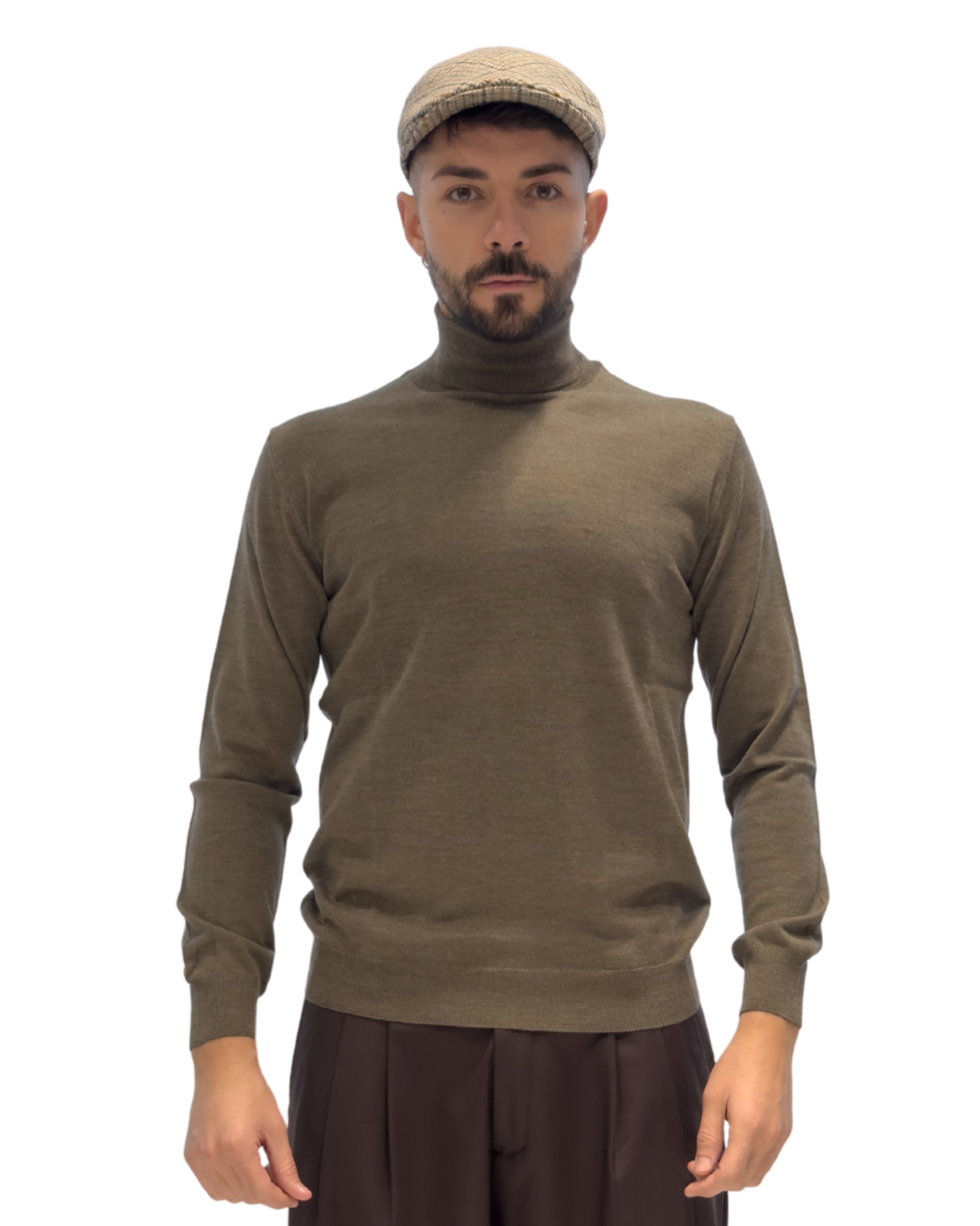 Maglia Dolcevita -Merino Blend