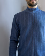 Cardigan Linz in lana merinos  con cerniera vestibilità regular JEANS