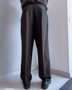 Pantalone Montecarlo a palazzo vestibilità regular NERO