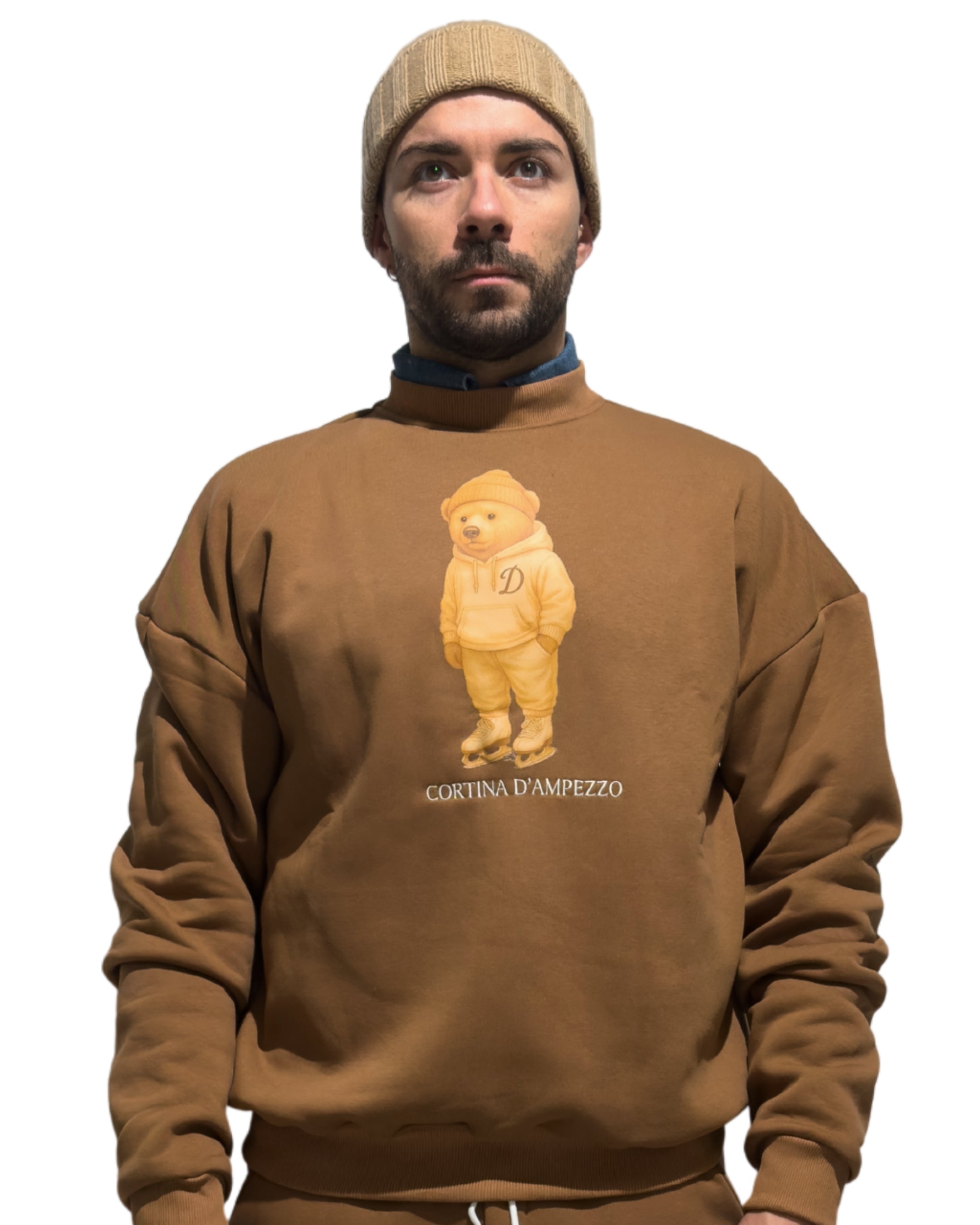 Tuta Cortina D'Ampezzo girocollo con pantalone tasconato edizione limitata TORTORA