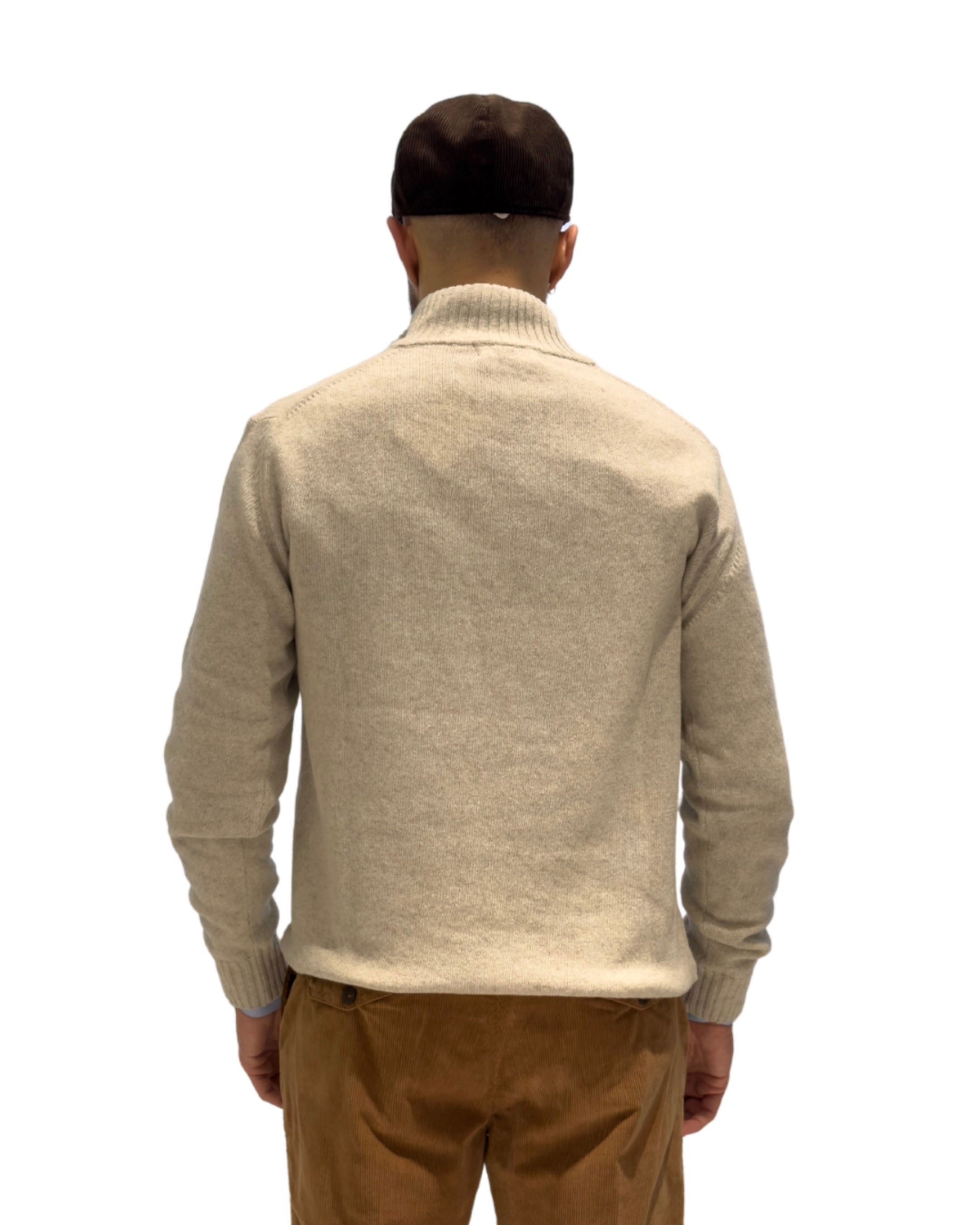 Mezza Zip Lana e Cashmere