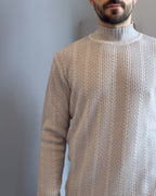 Lupetto Linz in lana merino acidata vestibilità regular SILVER