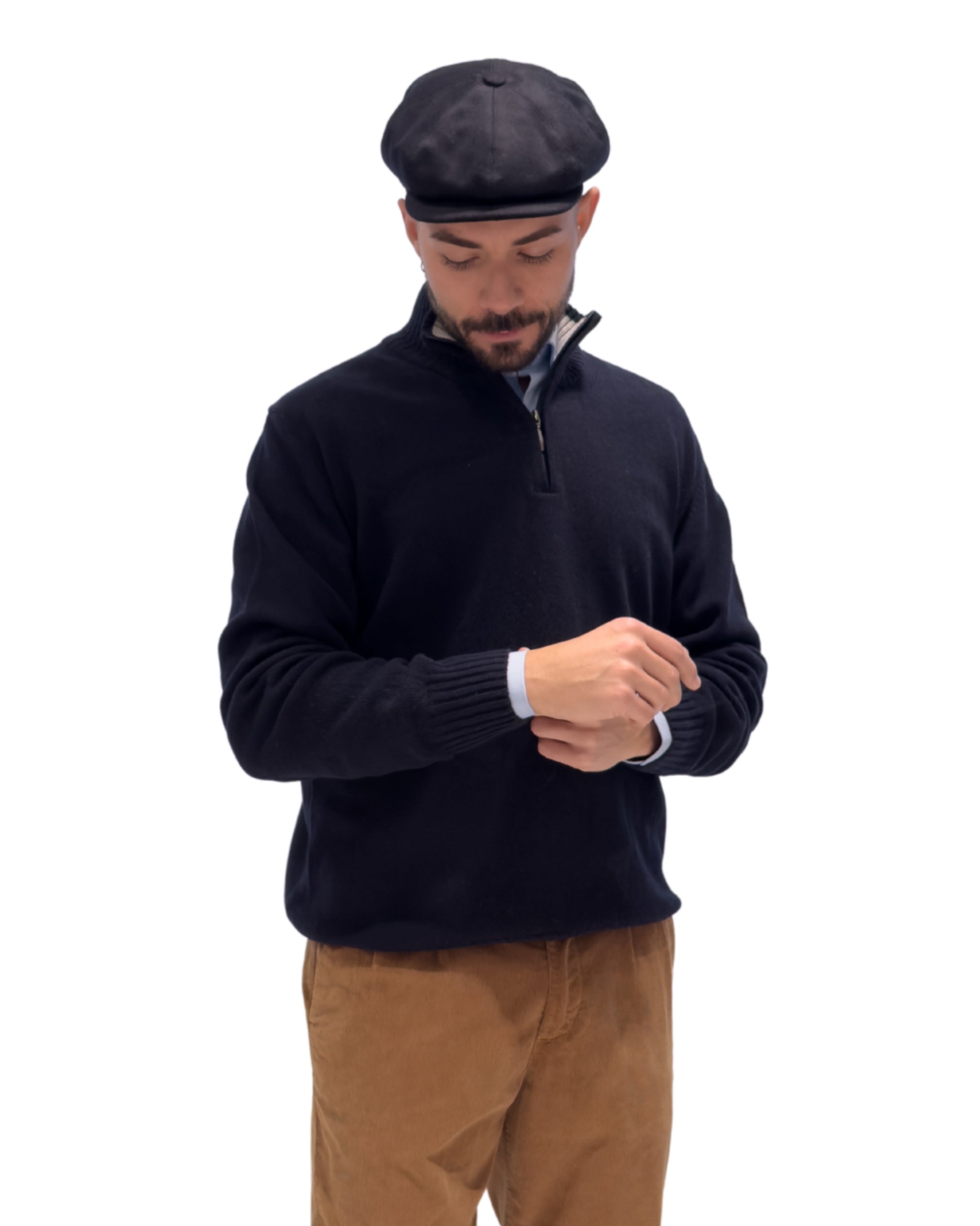 Mezza Zip Lana e Cashmere