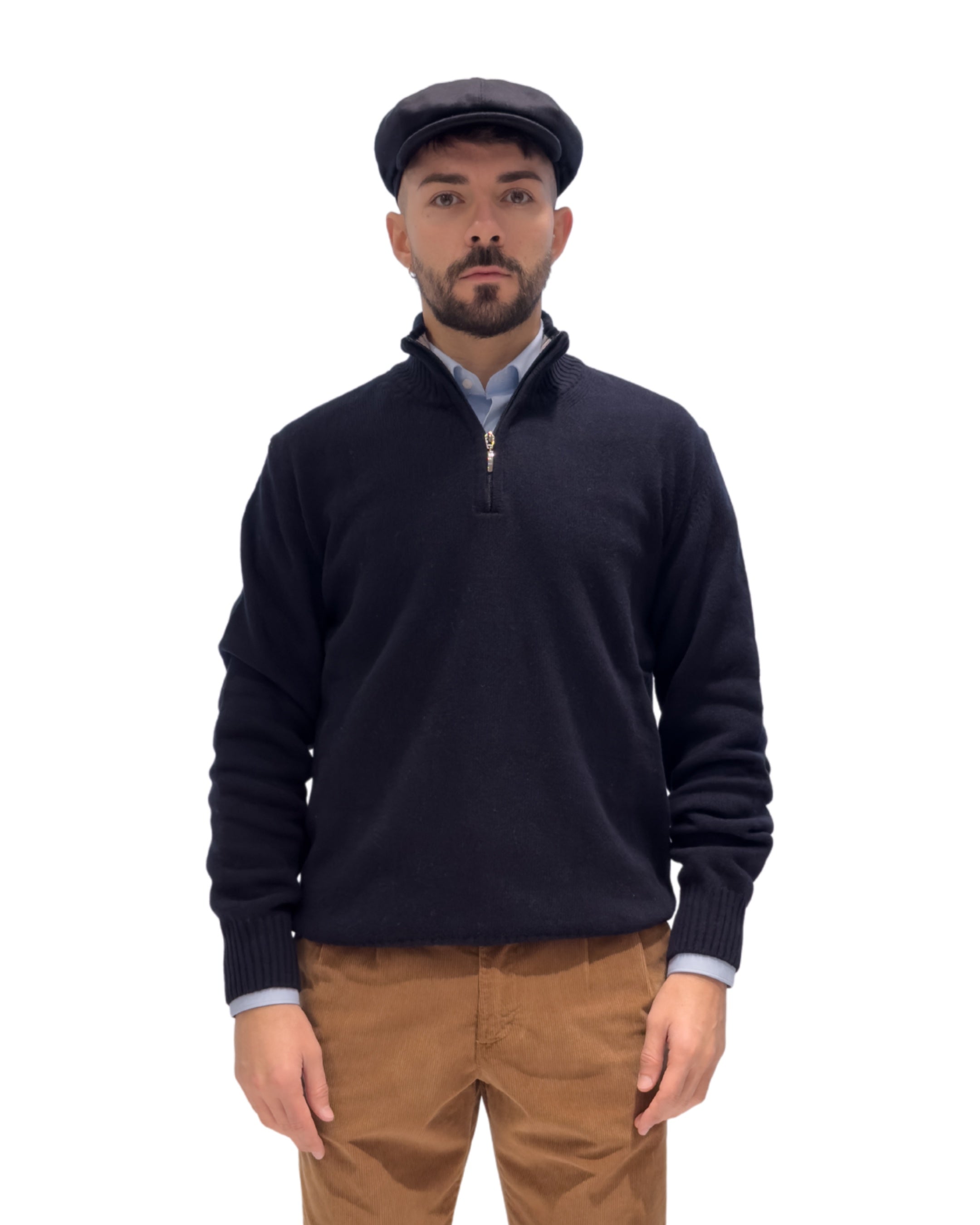 Mezza Zip Lana e Cashmere