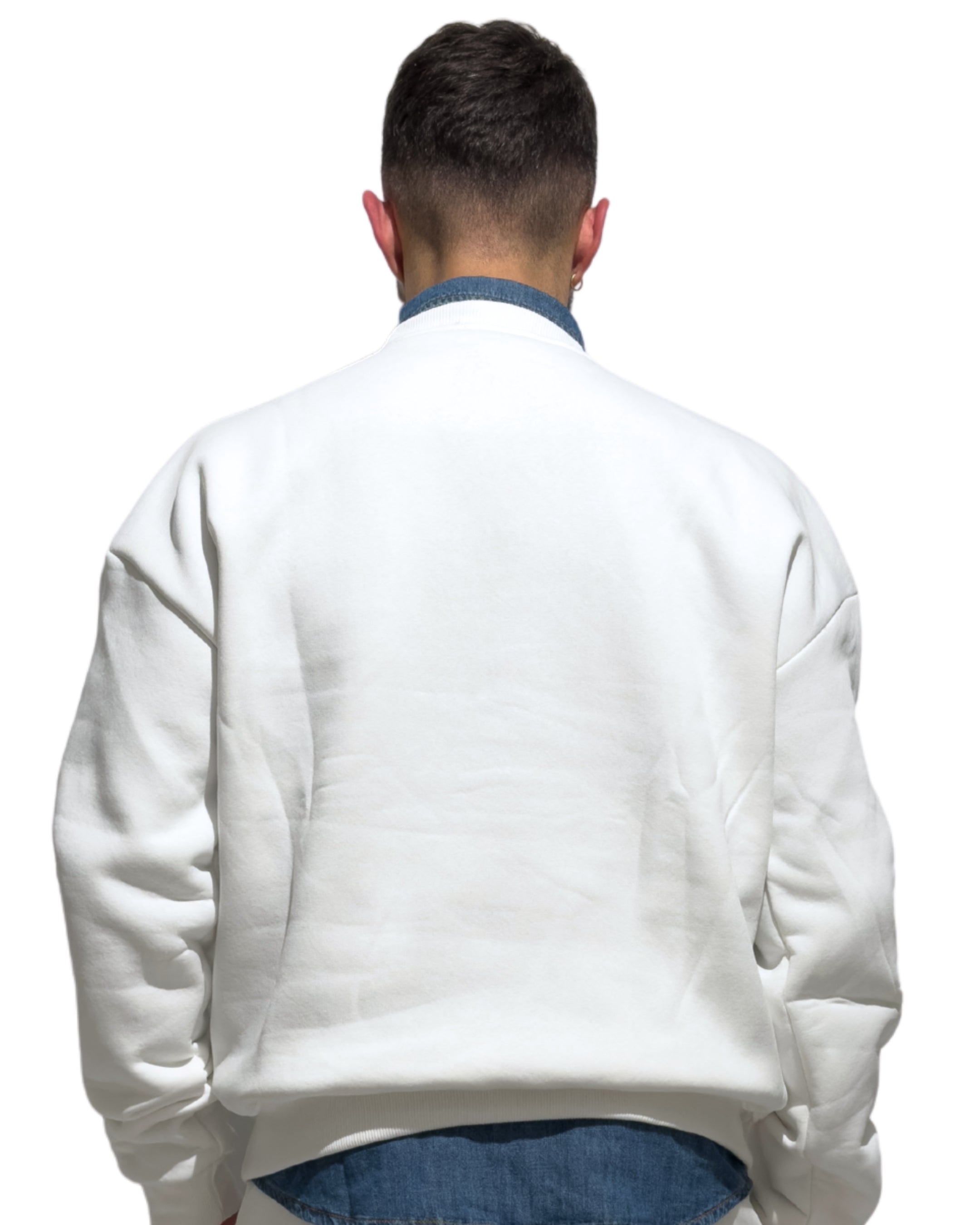 Tuta Cortina D'Ampezzo girocollo con pantalone tasconato edizione limitata BIANCO