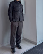 Giacca Saiko collo camicia vestibilità regular lana & cashmere NERO