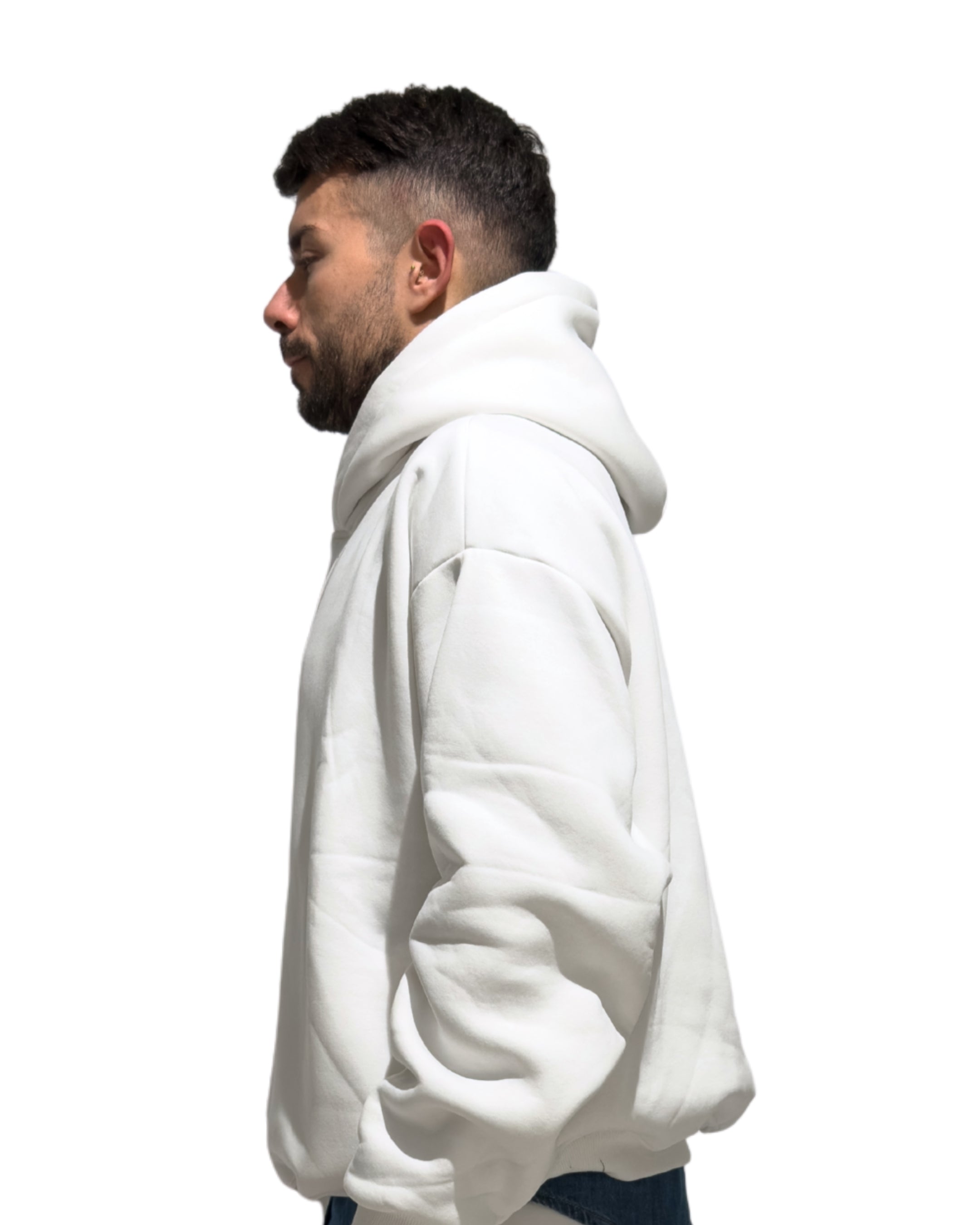 Tuta Zermatt , felpa con cappuccio cropped over pantalone con elastico edizione limitata BIANCO