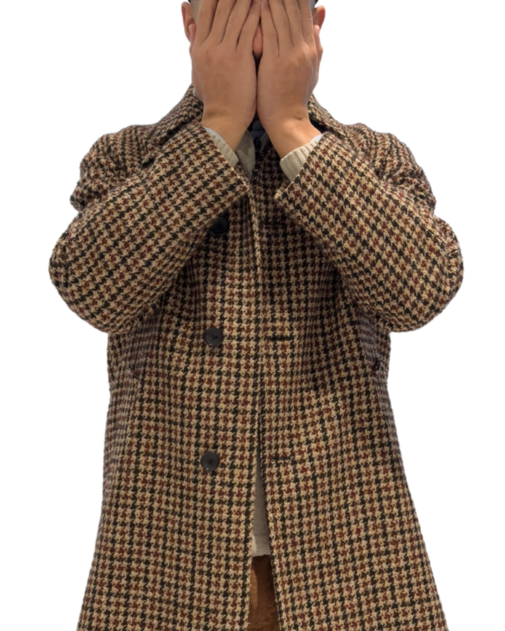 Cappotto Pied de Poule -Eleganza Iconica Made in Italy