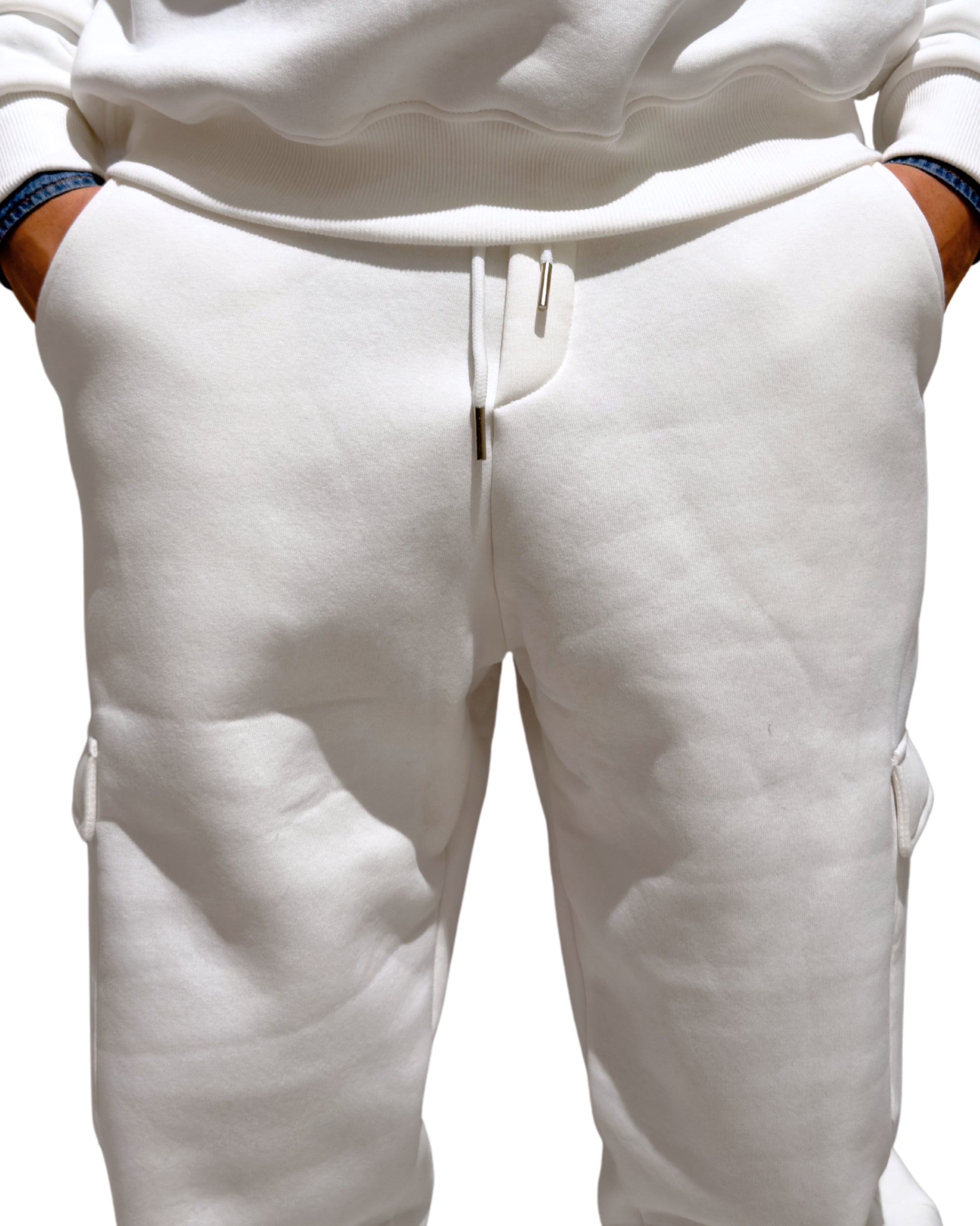 Tuta Cortina D'Ampezzo girocollo con pantalone tasconato edizione limitata BIANCO