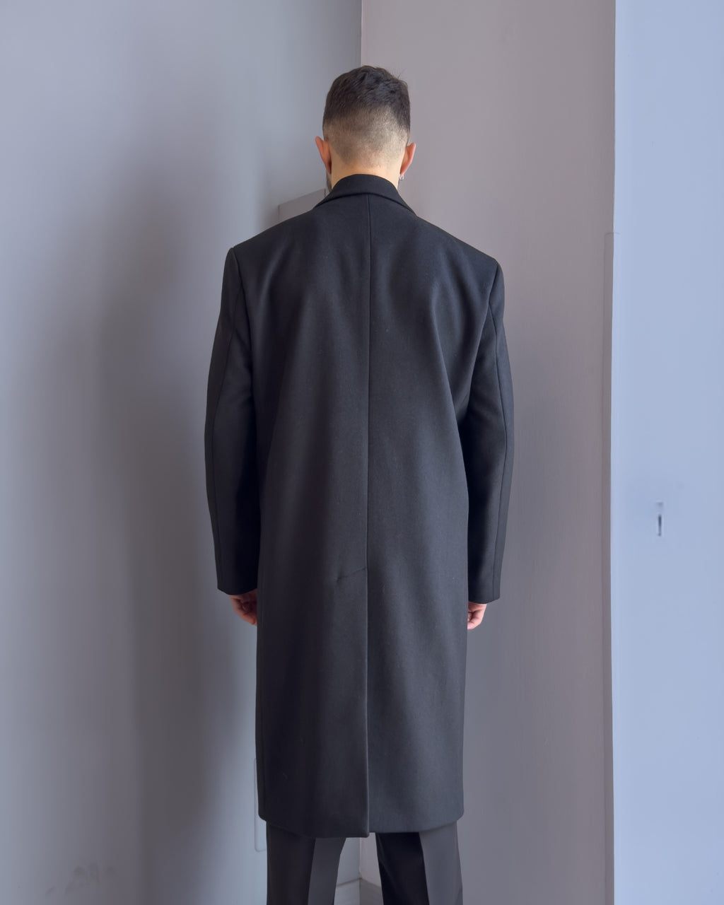 Cappotto Tokyo spalla diritta lana & cashmere NERO