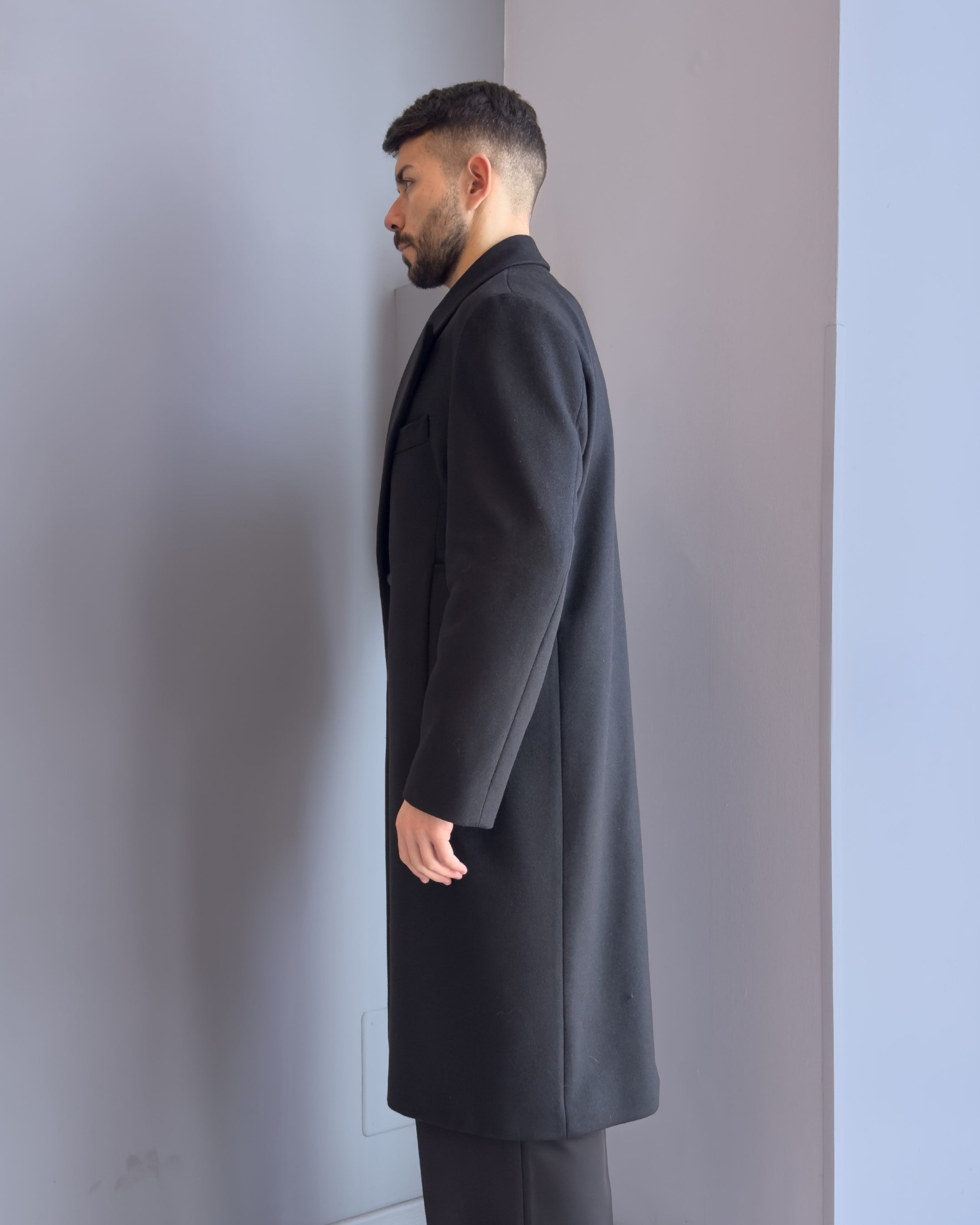 Cappotto Tokyo spalla diritta lana & cashmere NERO