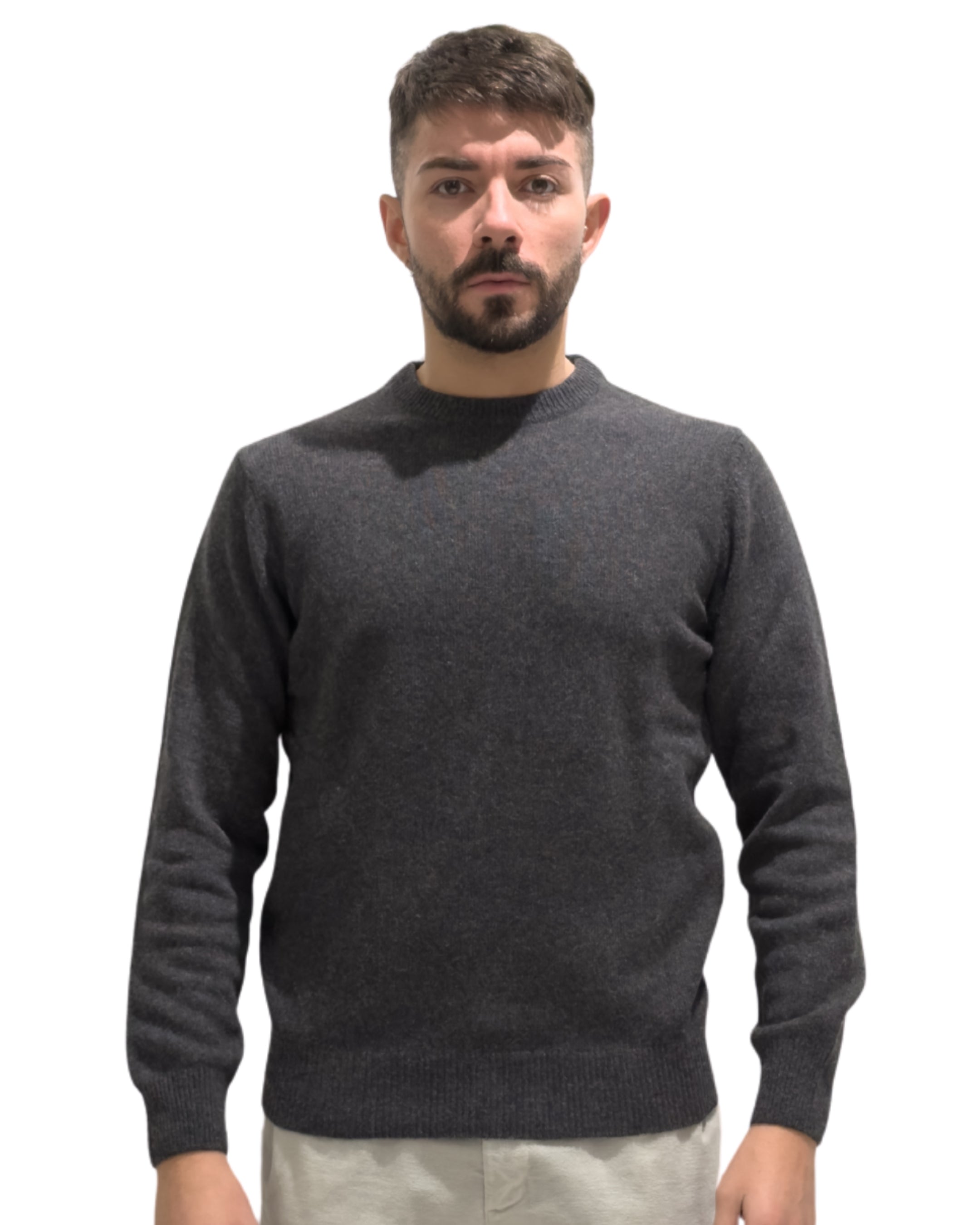 Girocollo fin.7 80% Lana.