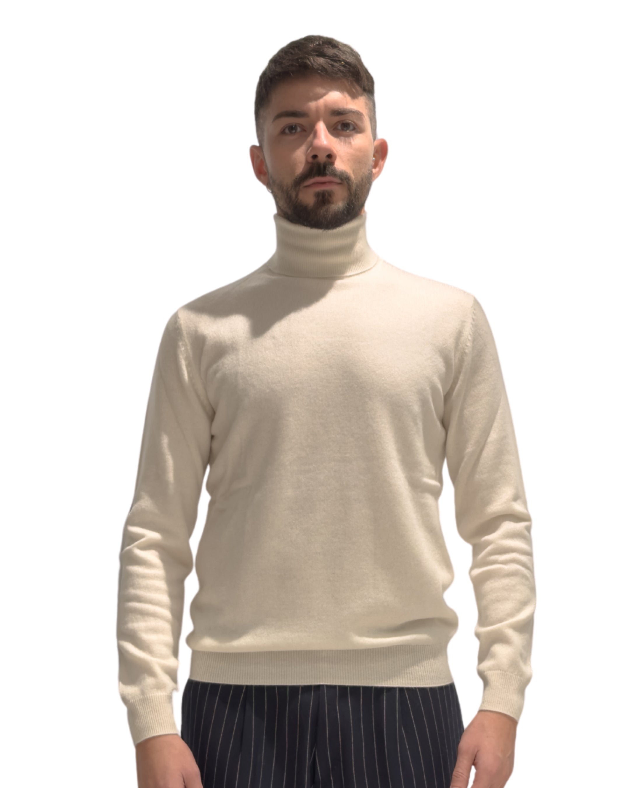 Maglia 100% Cashmere Collo Alto
