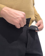 Pantalone Pescara pancia piatta gamba diritta  in gabardina NERO