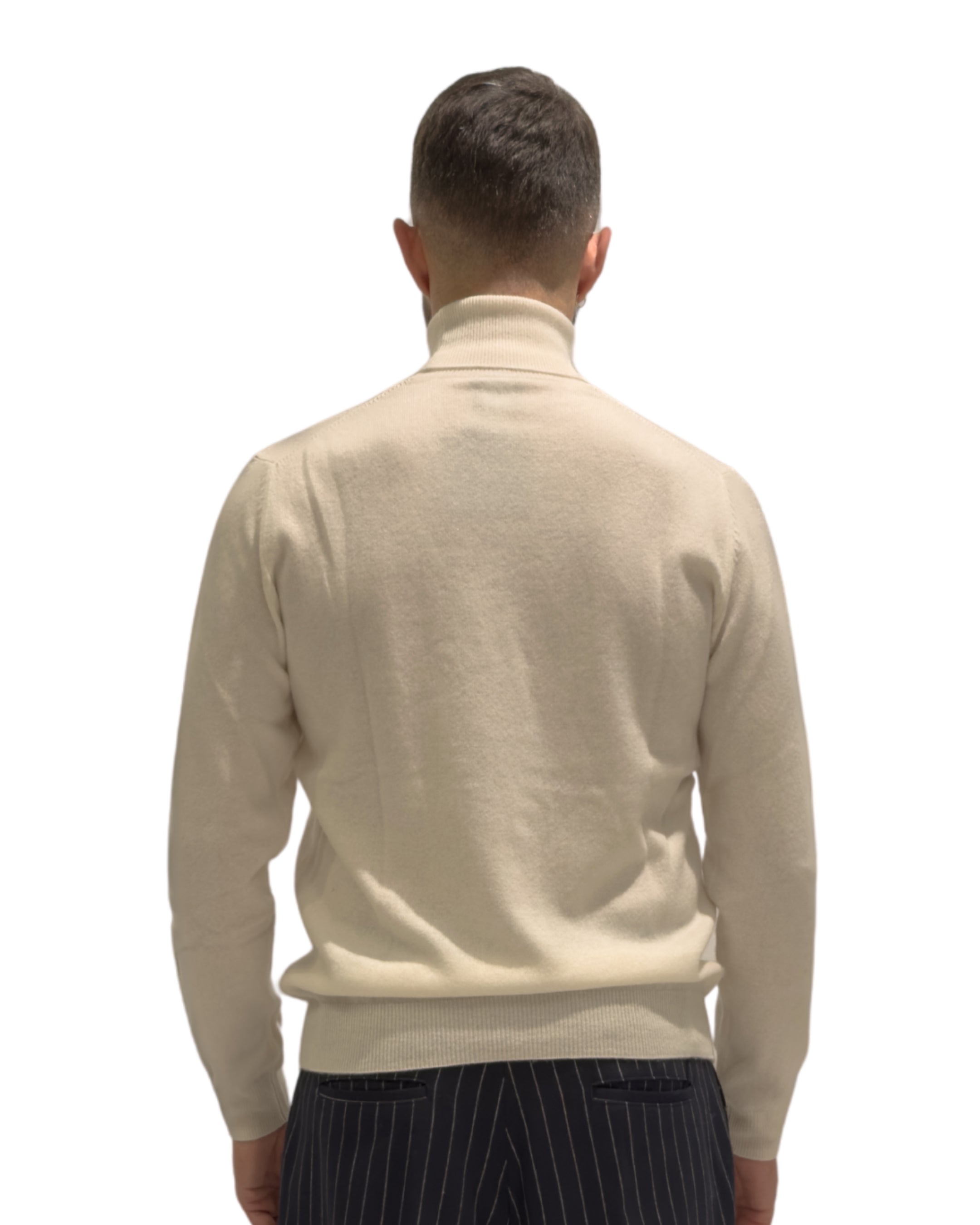 Maglia 100% Cashmere Collo Alto