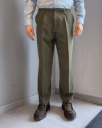 Pantalone Montecarlo a palazzo vestibilità regular  VERDE