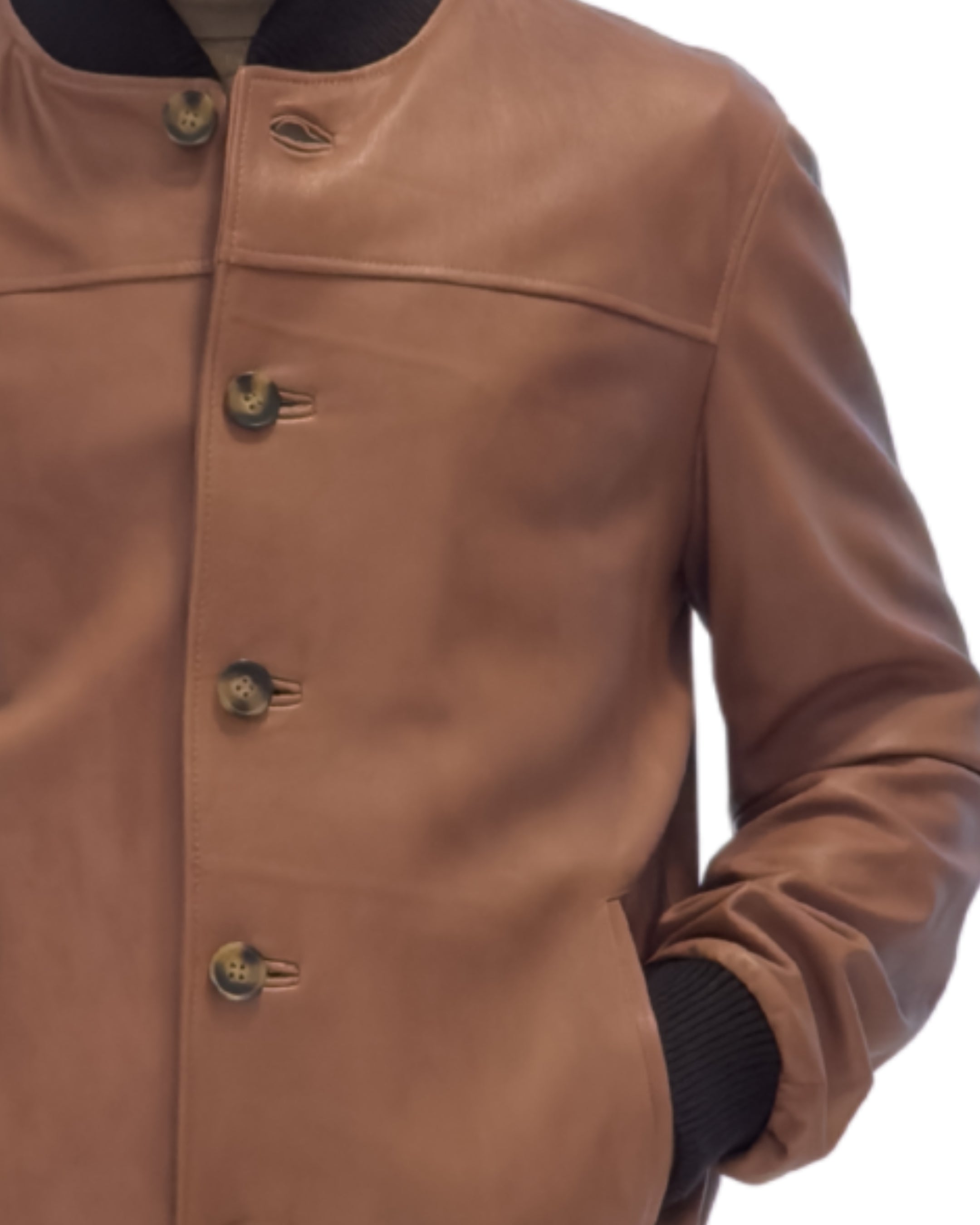 Bomber in Pelle Cognac - Concia Vegetale Limited Edition