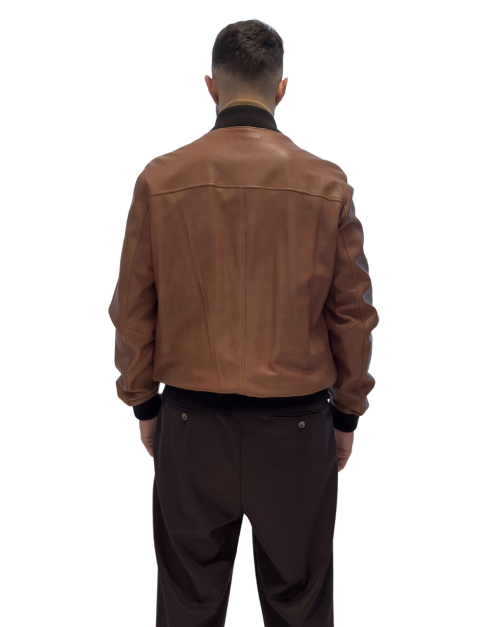 Bomber in Pelle Cognac - Concia Vegetale Limited Edition