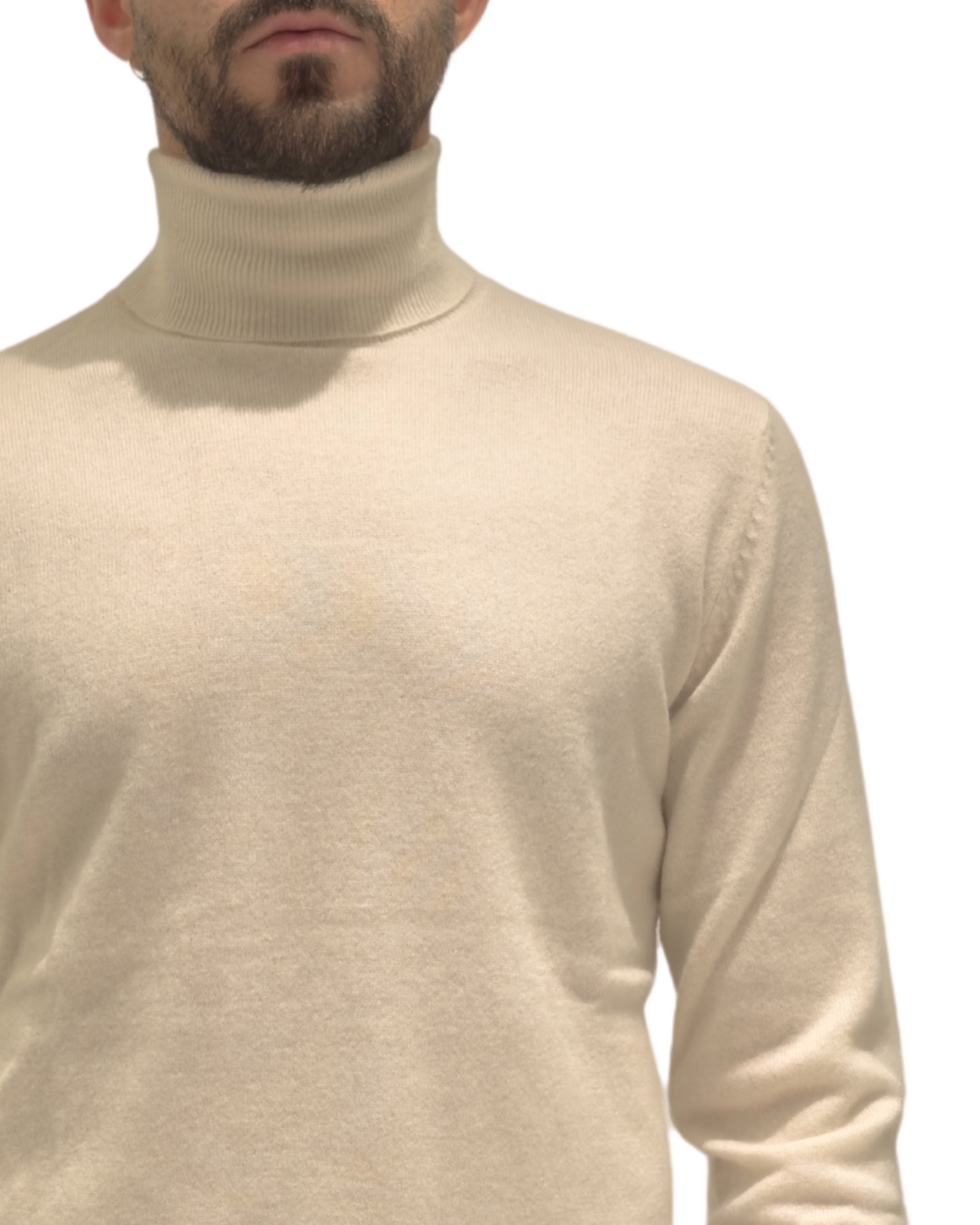 Maglia 100% Cashmere Collo Alto