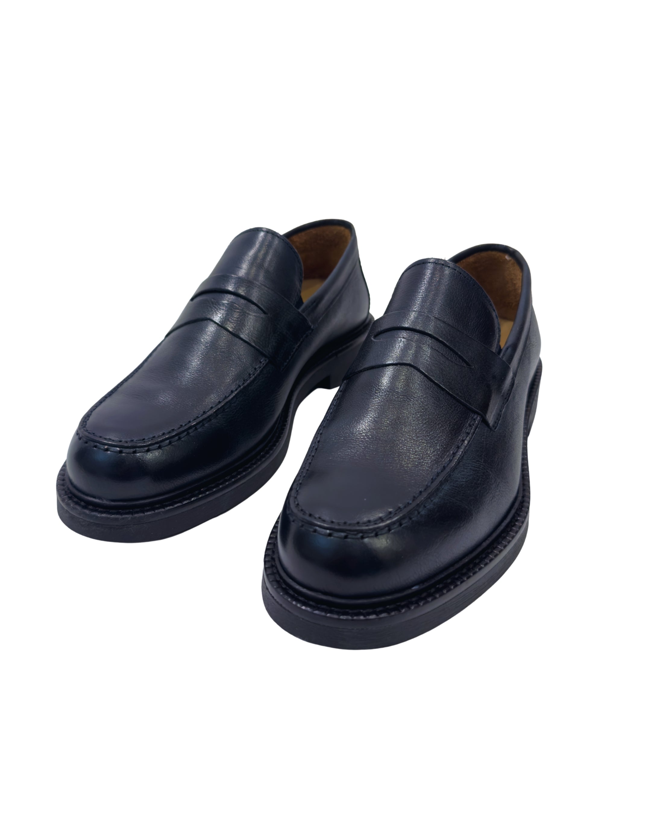 College in Pelle di Bufalo Blu