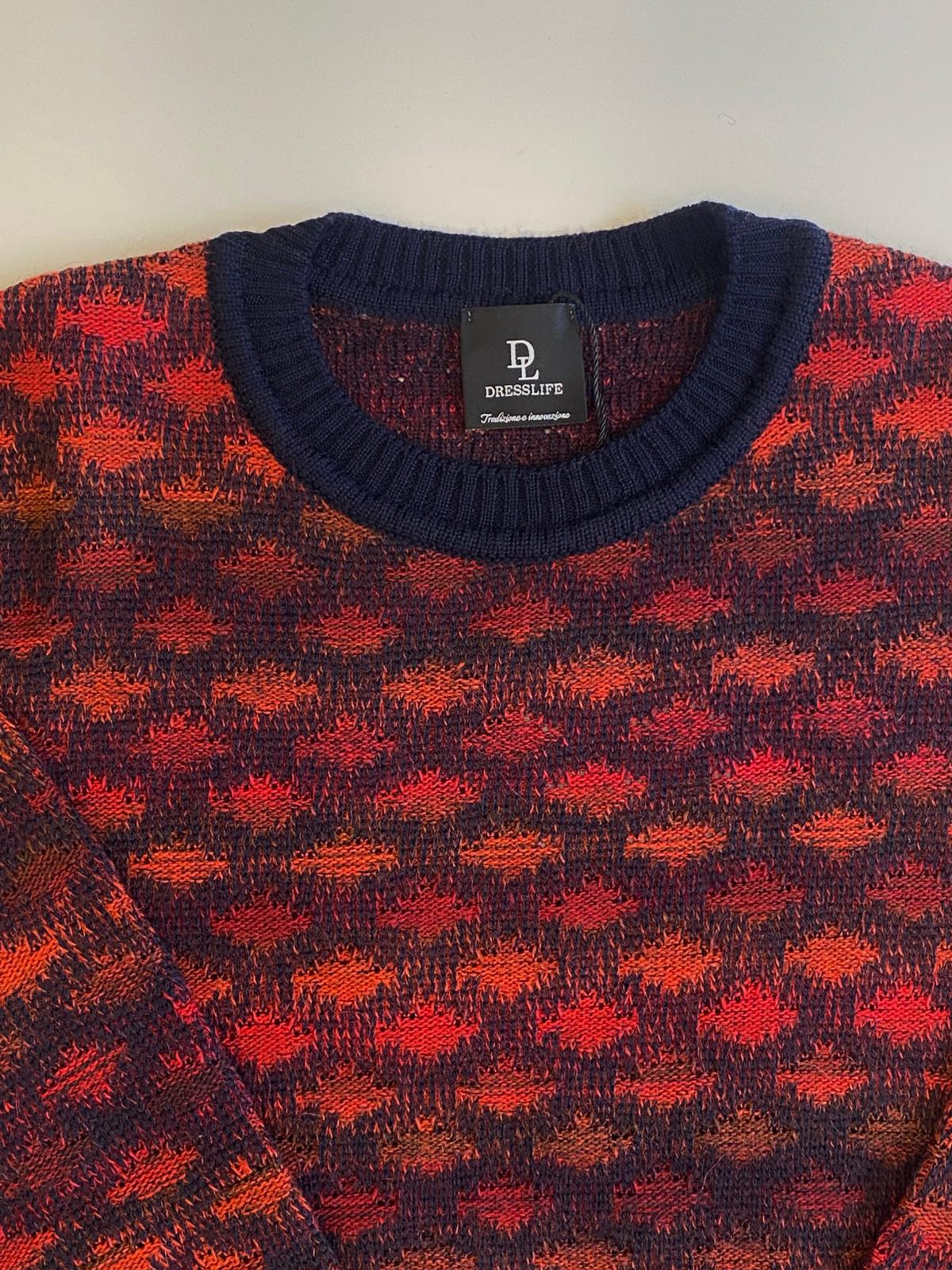Maglia Glave Uomo in lana & alpaca vestibilità regular ROSSO